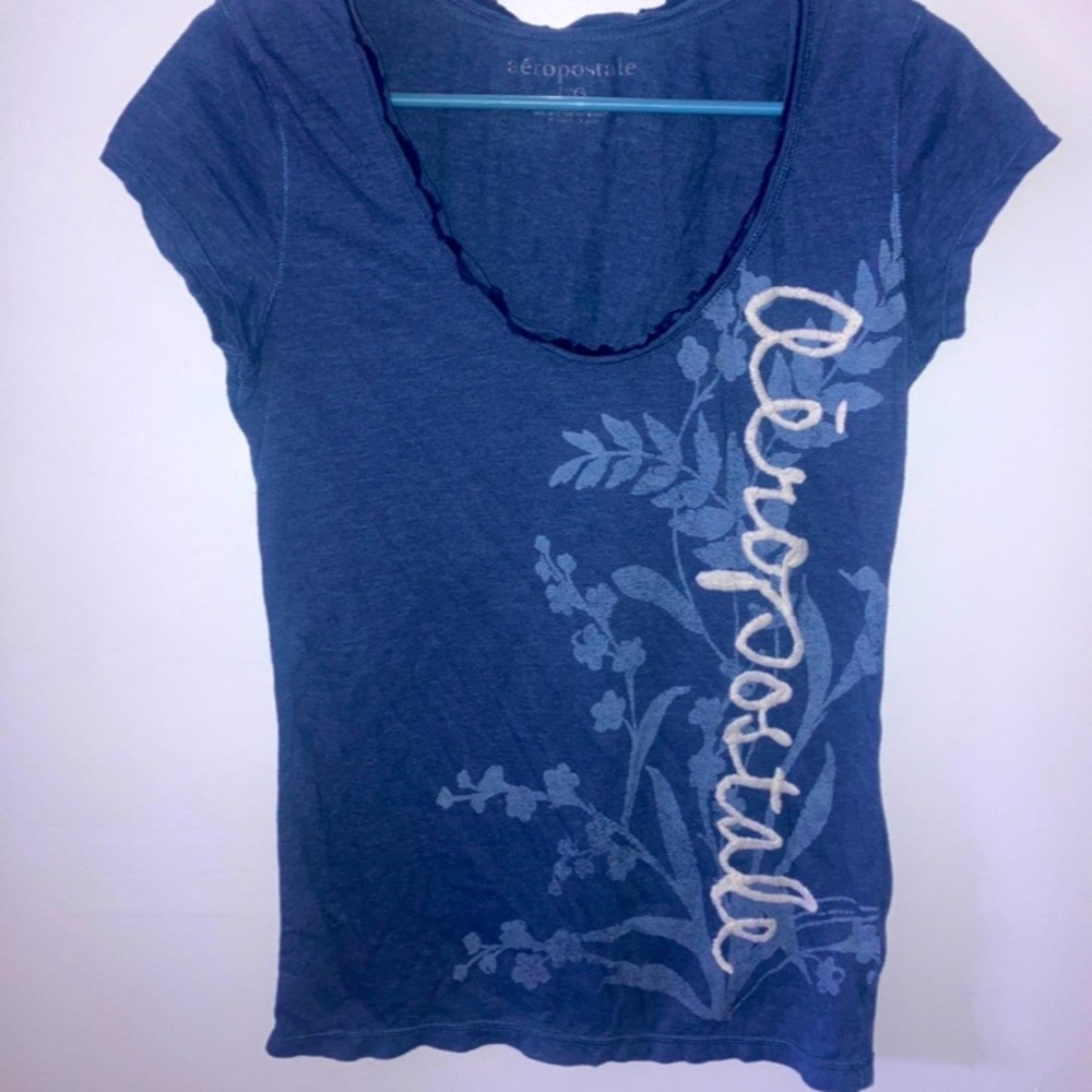Y2K 2010 Aeropostale Blue Women's Top L
